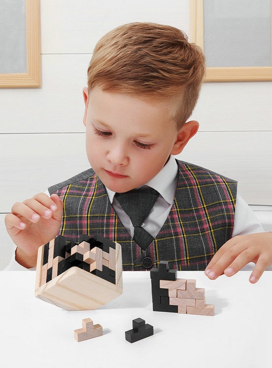3DPuzzle™ Puzzle Cube en bois | Jeux