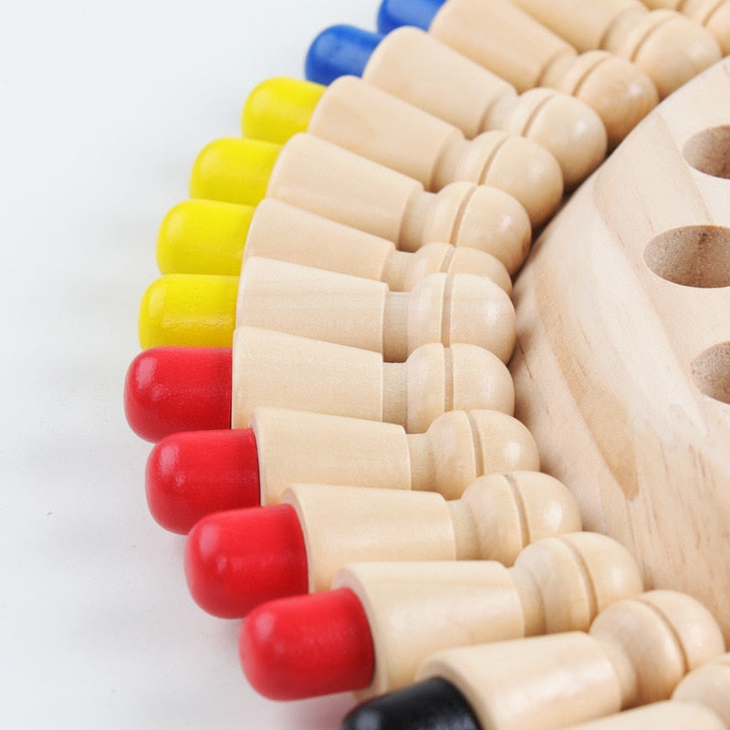 jeu de mémoire en bois montessori