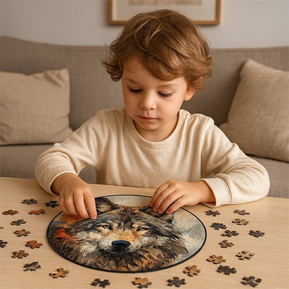 casse tete bois enfant concentrer