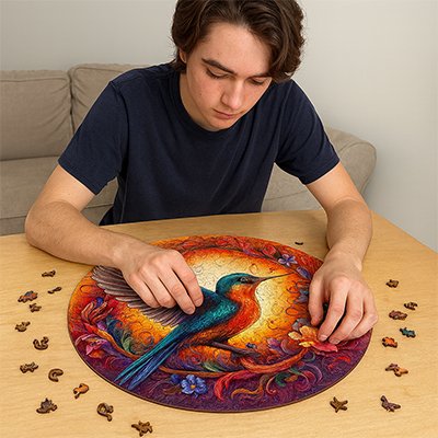 casse tete en bois puzzle artistique
