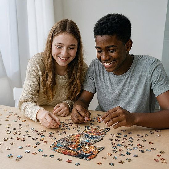 casse tete en bois puzzle entre amis