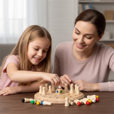jeux de reflexion mere fille partage bois
