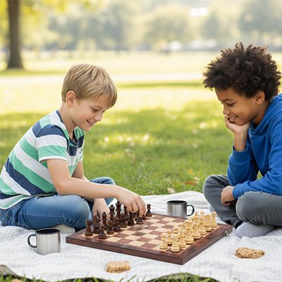 plateau jeu dechecs enfants exterieur nappe