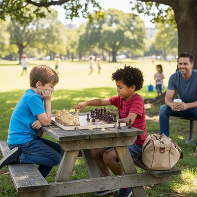 plateau jeu dechecs enfants exterieur table pique nique