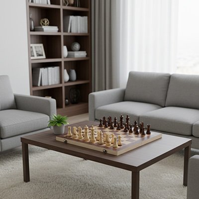 plateau jeu dechecs salon table basse