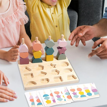 puzzle enfant jeu famille empilage formes